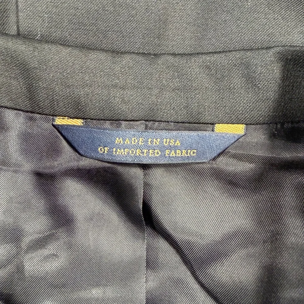Brooks Brothers 1818 Fitzgerald Suit Jacket 38R Mens Black Wool Blazer USA Made